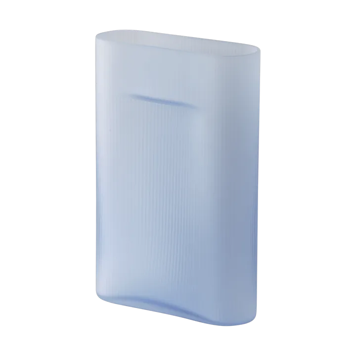 Vase en verre dépoli Ridge 35 cm - Light blue - Muuto