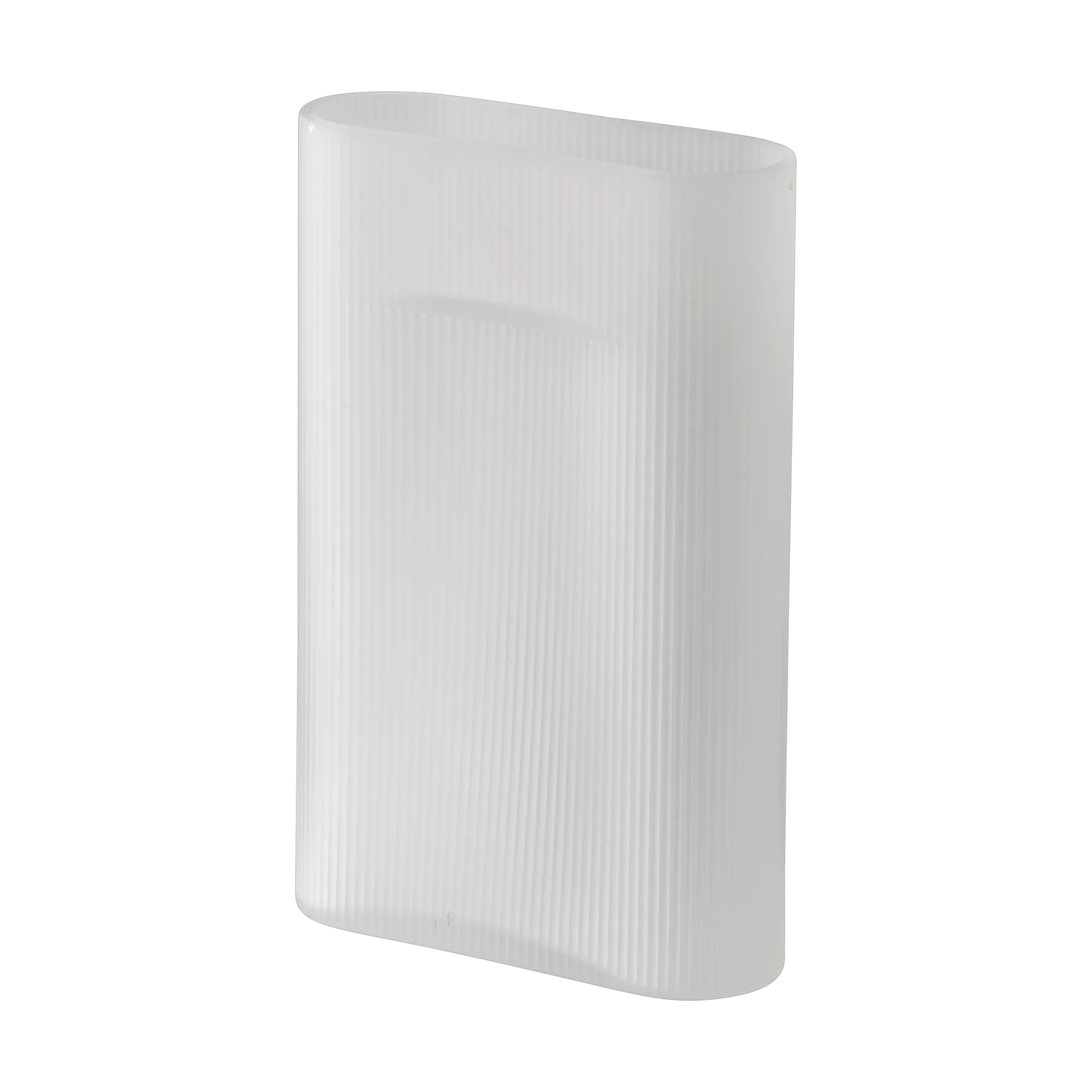 Vase en verre dépoli Ridge 35 cm, White Muuto
