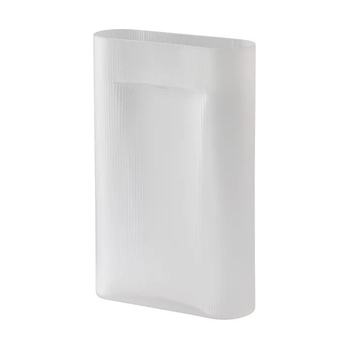 Vase en verre dépoli Ridge 48,5 cm - White - Muuto