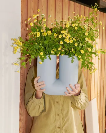 Vase Kink 26 cm - Bleu clair - Muuto