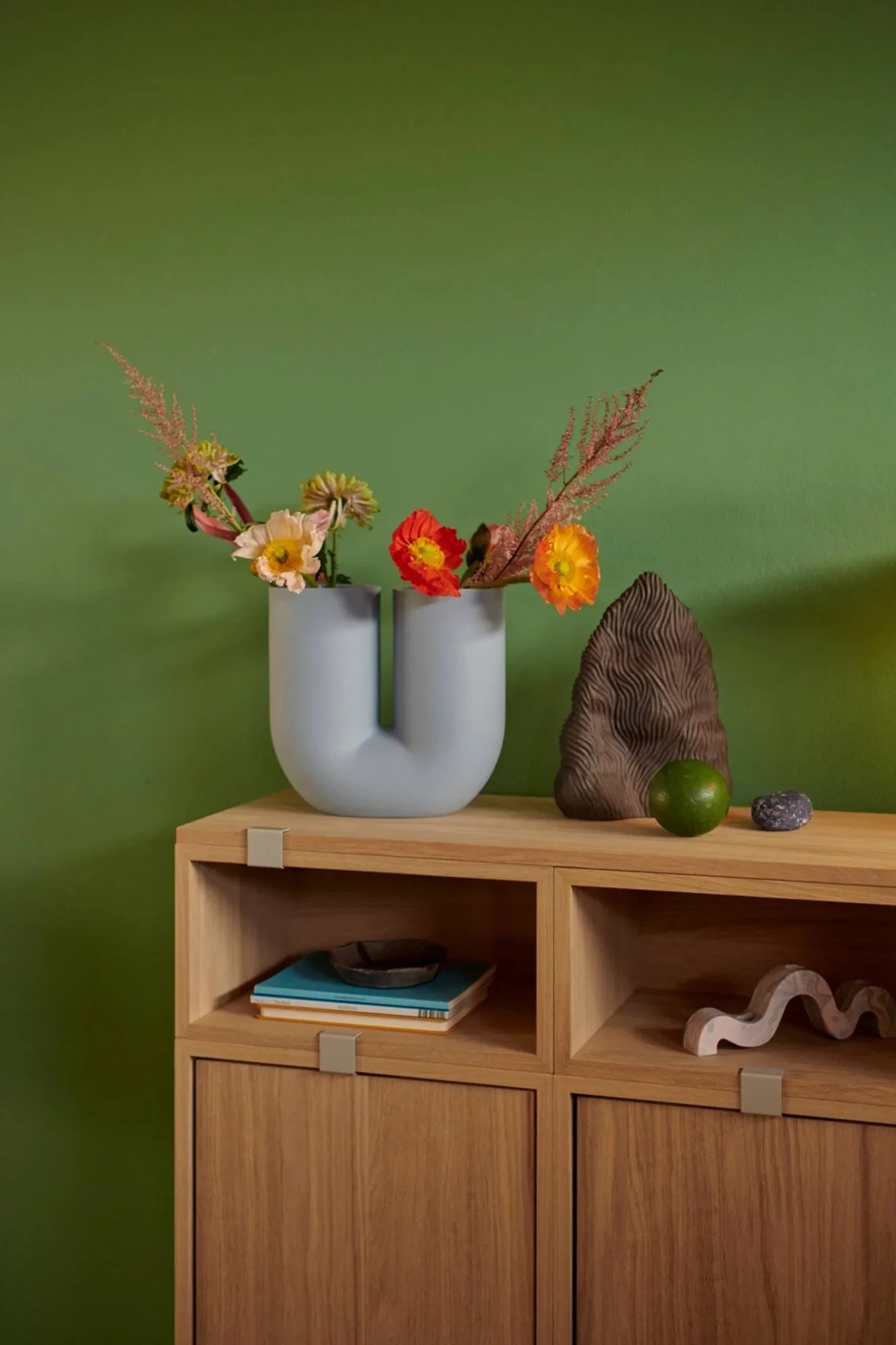 Vase Kink 26 cm, Bleu clair Muuto