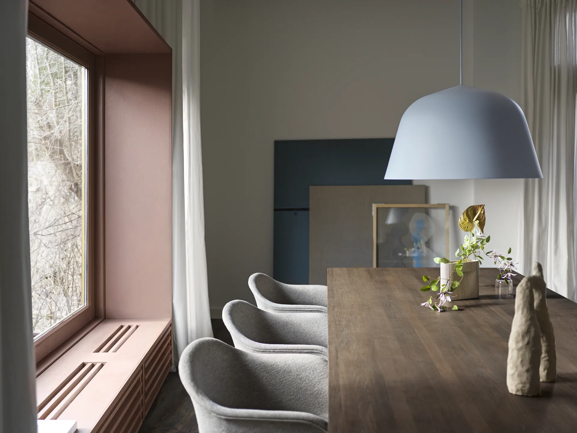 Vase Ridge 16,5 cm, Beige Muuto