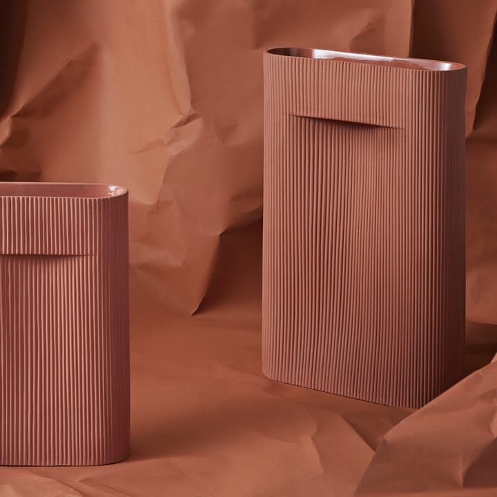 Vase Ridge 35cm, Terracotta Muuto