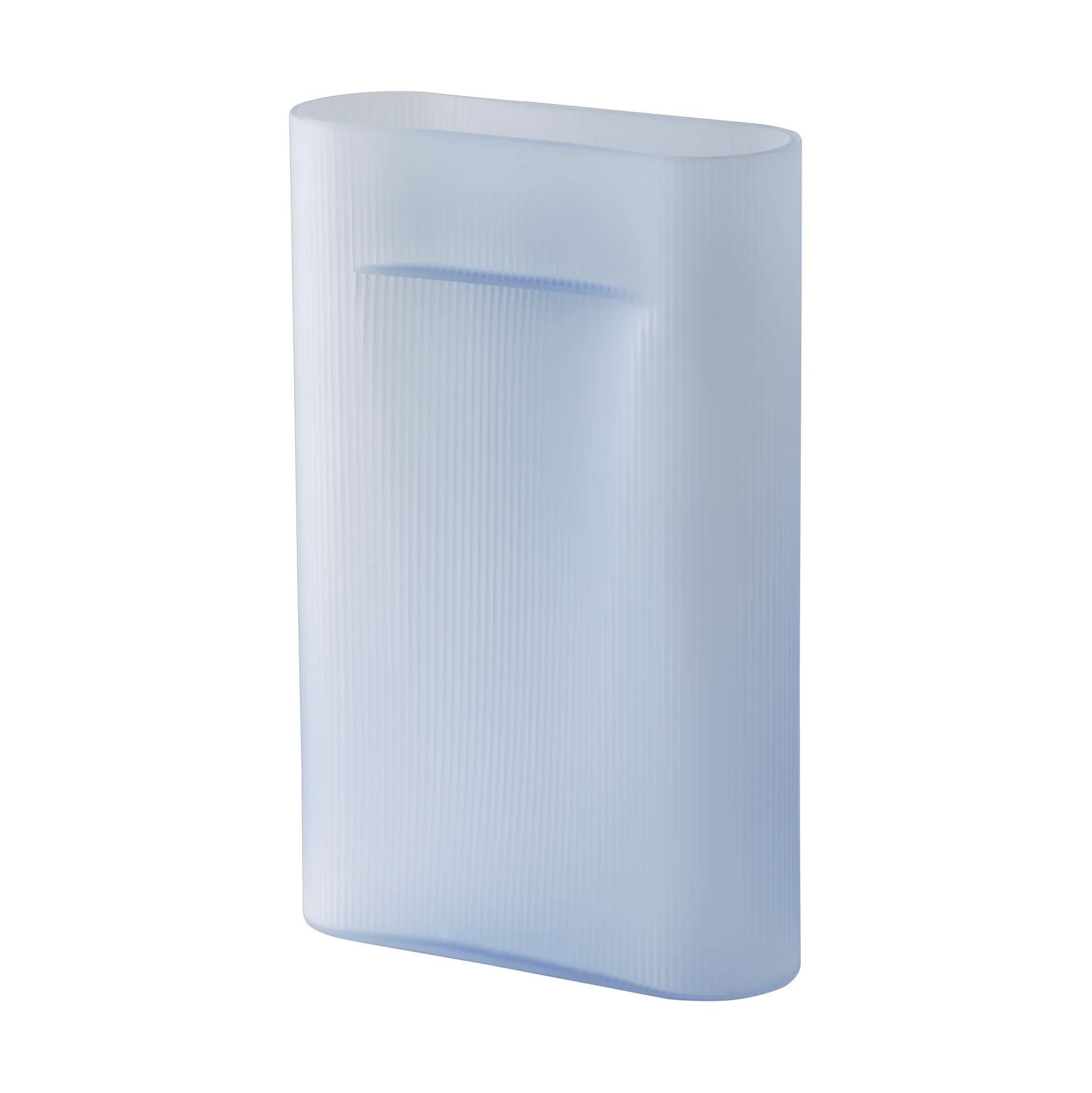 Vase Ridge vas verre gelé 48,5 cm, Light blue Muuto