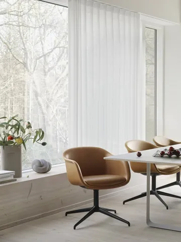 Vase Ridge vas verre gelé 48,5 cm - Orange clair - Muuto