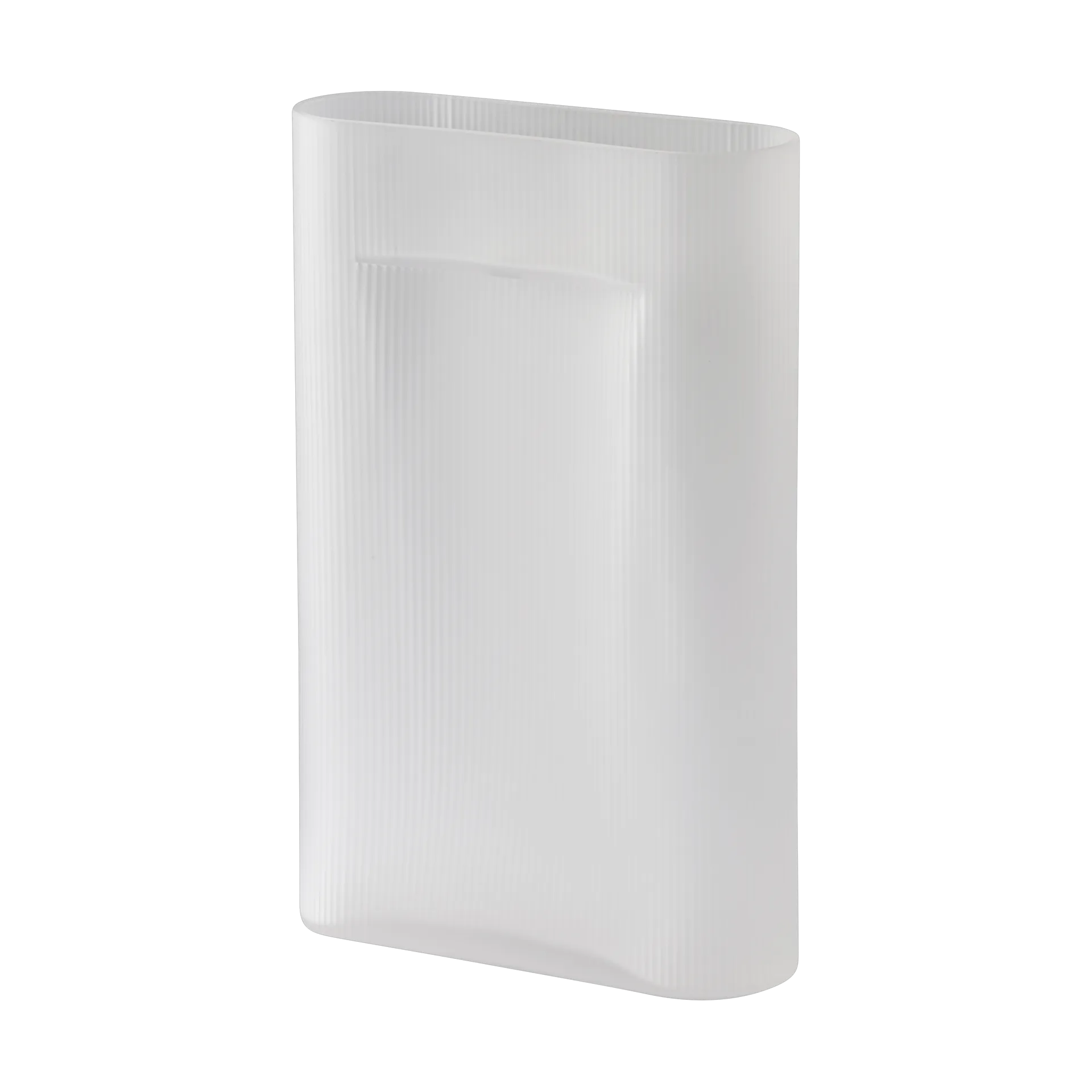 Vase Ridge vas verre gelé 48,5 cm, White Muuto