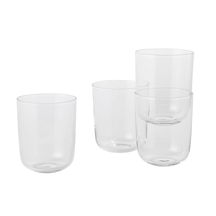 Verre Corky haut, lot de 4 - transparent - Muuto