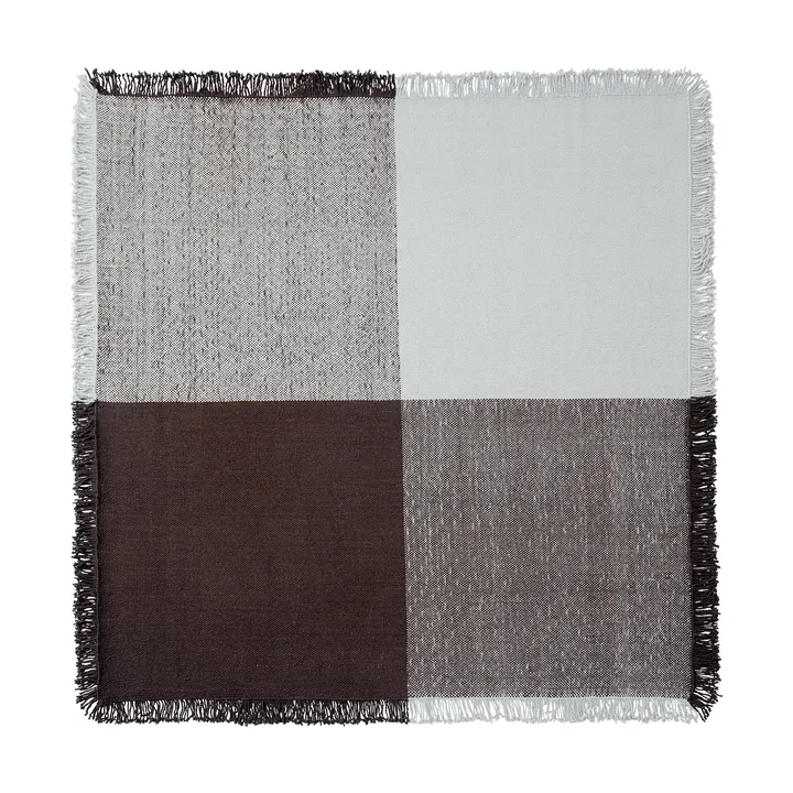 Verso tapis en laine - Gris cool-brun foncé, 258x258 cm - Muuto