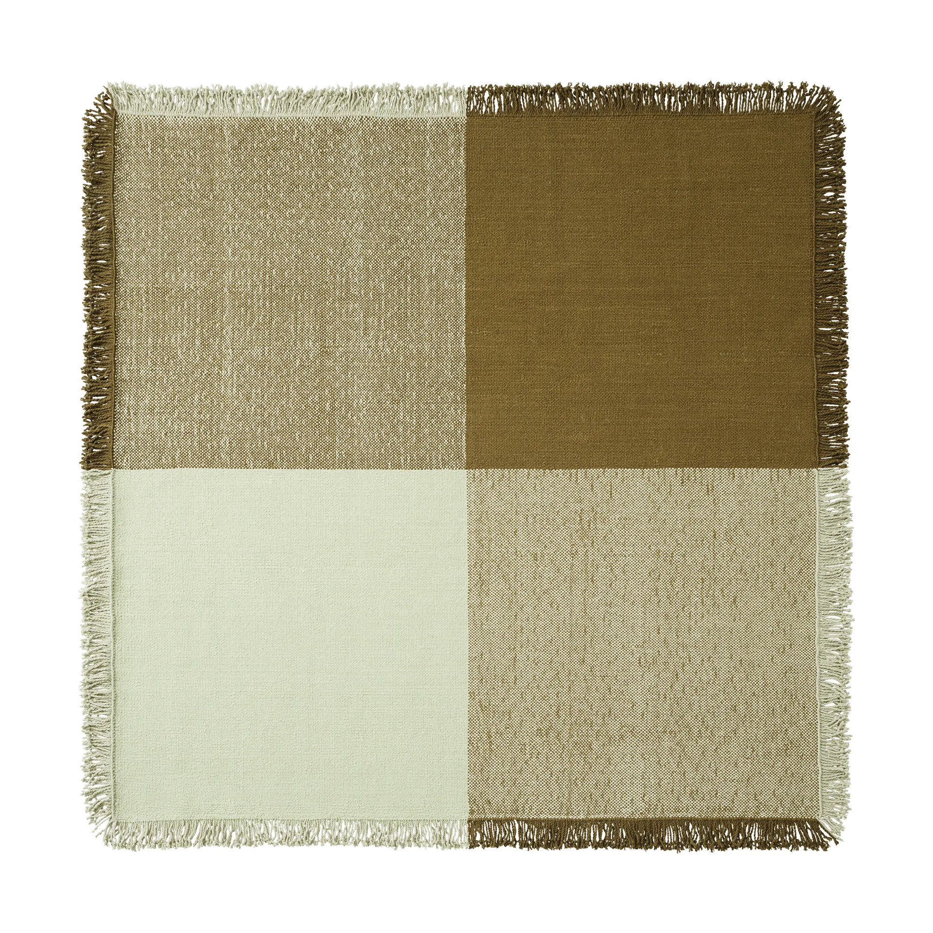 Muuto Verso tapis en laine Vert pâle-brun chaud, cm