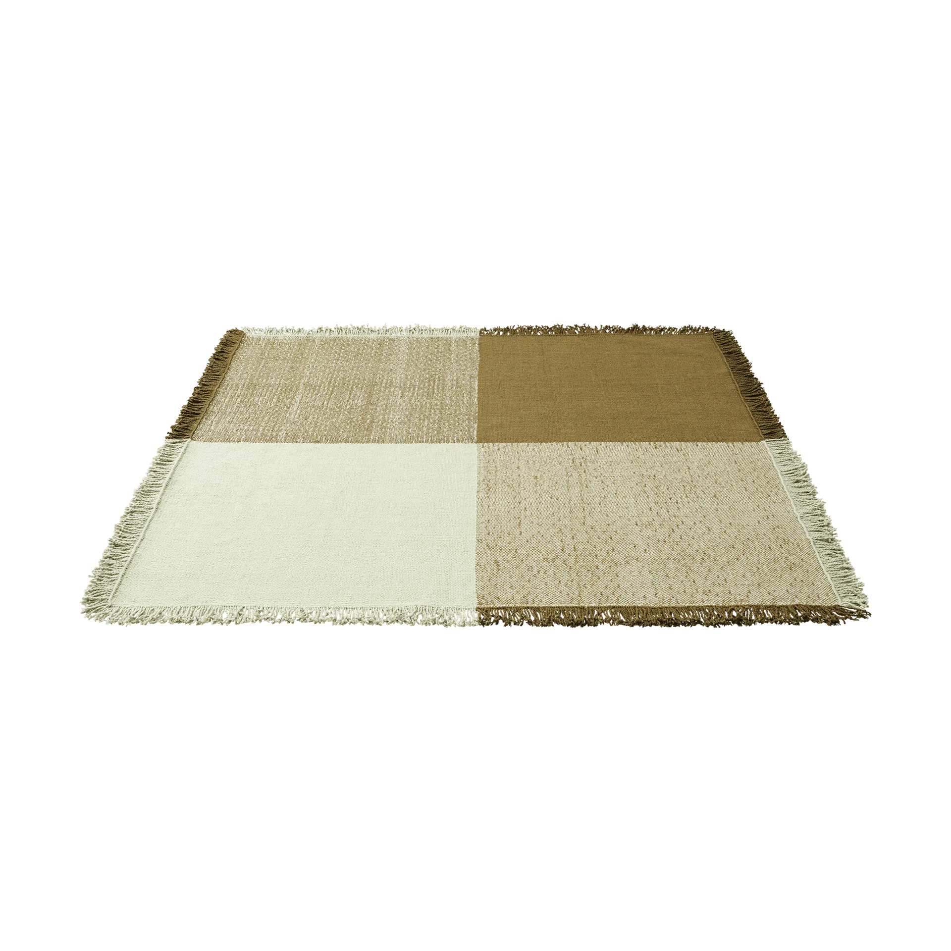 Verso tapis en laine, Vert pâle-brun chaud, 258x258 cm Muuto