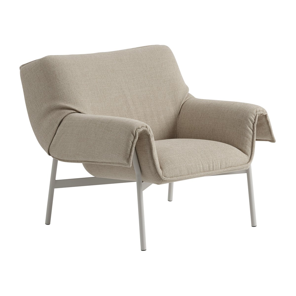 Muuto Wrap Lounge Chair Ecriture 240-grey | Design Scandinave | Chaises de jardin | Beige