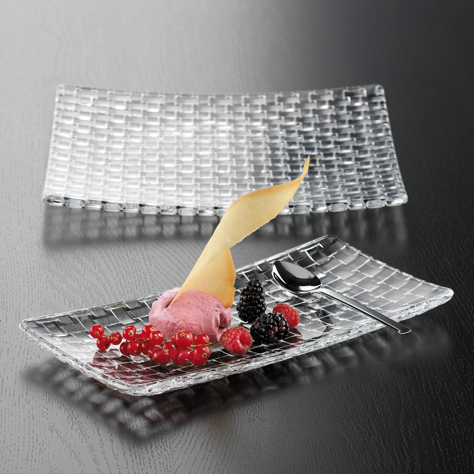 Assiette Bossa Nova 14x28 cm, Transparent Nachtmann