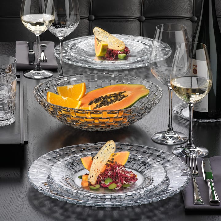 Assiette Bossa Nova 23 cm Lot de 2, Transparent Nachtmann