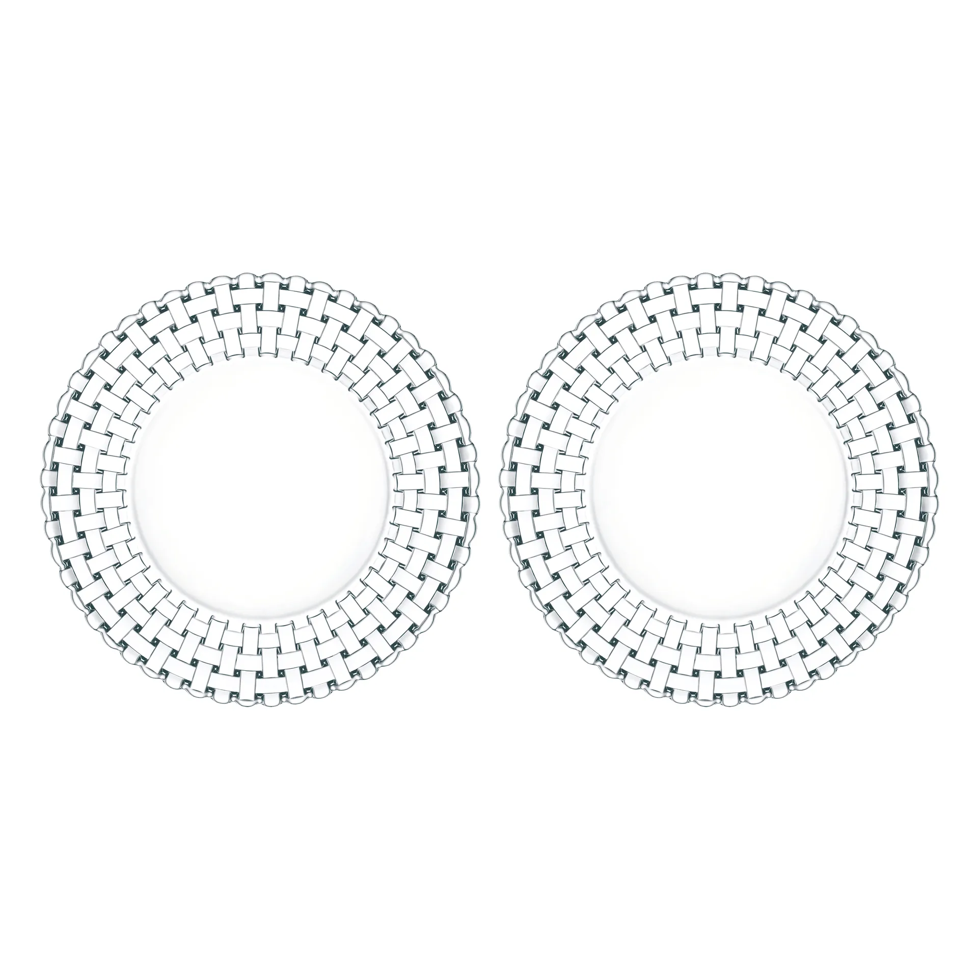 Assiette Bossa Nova 27 cm Lot de 2, Transparent Nachtmann