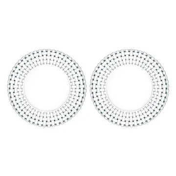 Assiette Bossa Nova 27 cm Lot de 2 - Transparent - Nachtmann