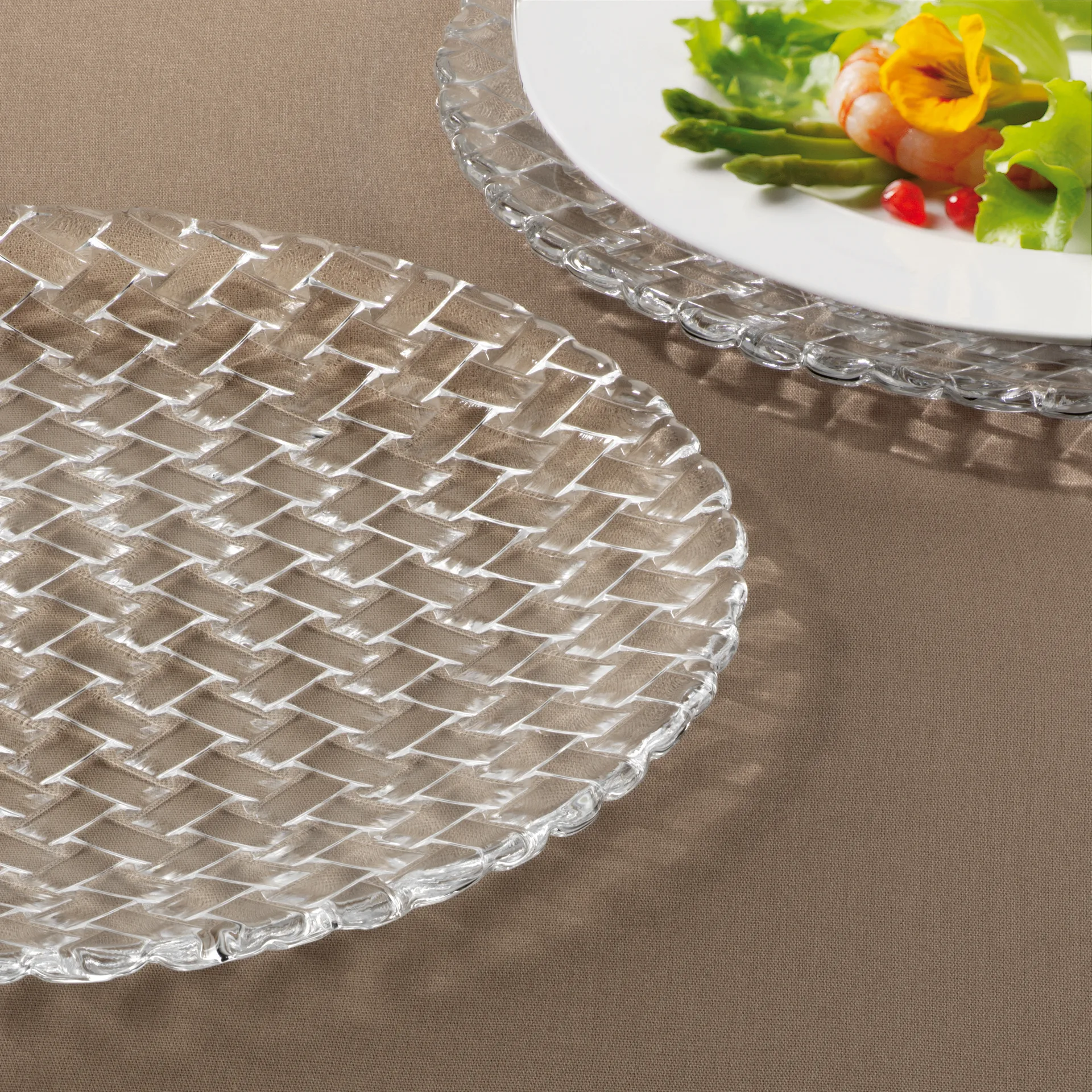 Assiette Bossa Nova 32 cm Lot de 2, Transparent Nachtmann
