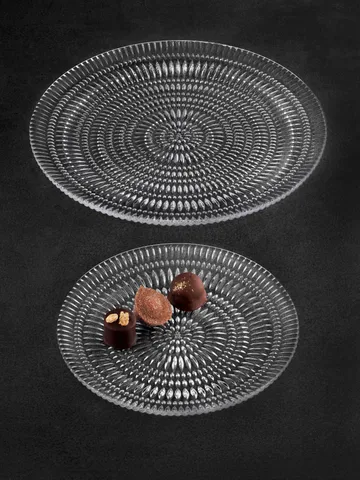 Assiette Ethno - Lot de 2 verre en cristal, Ø23 cm - Nachtmann