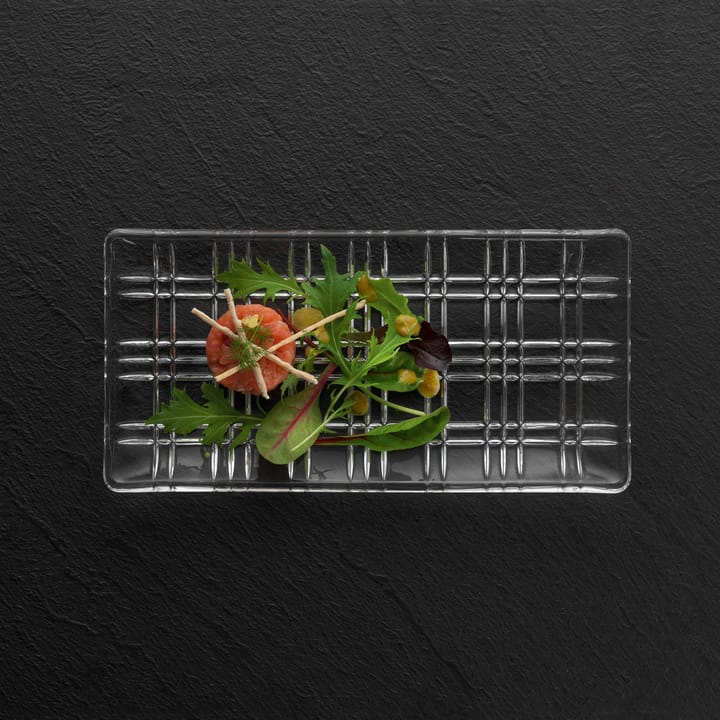 Assiette Square 14 x 28 cm, transparent Nachtmann