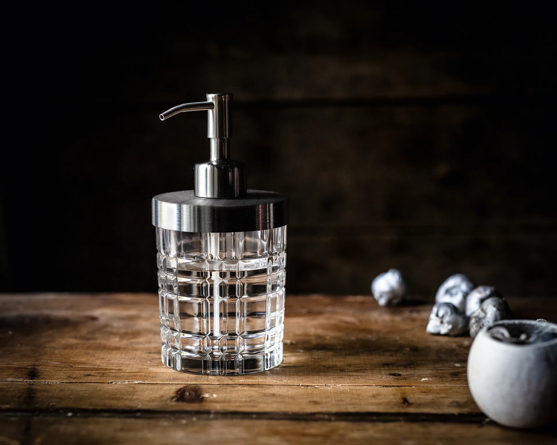 Distributeur de savon Square 16,5 cm, Transparent Nachtmann