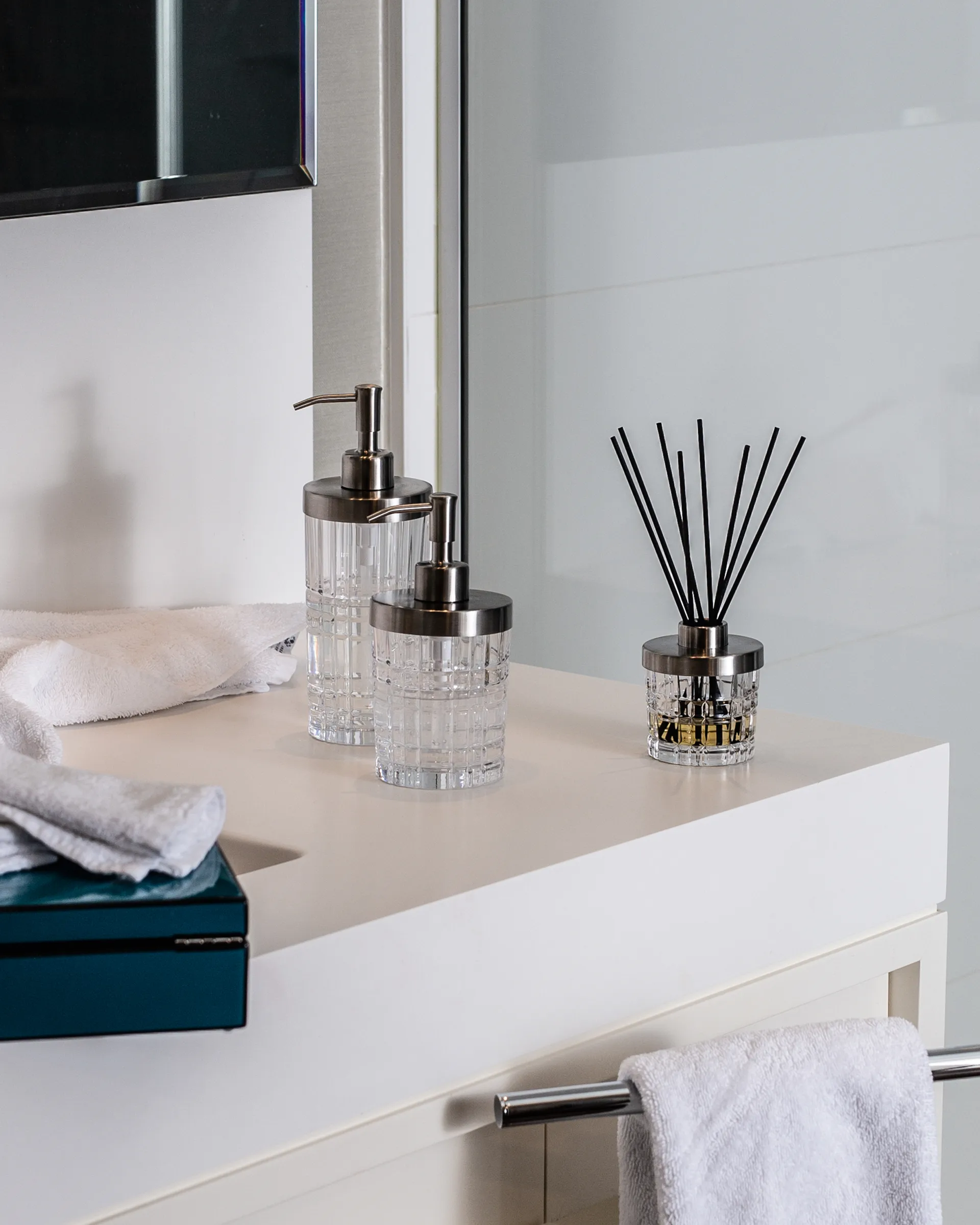 Distributeur de savon Square 16,5 cm, Transparent Nachtmann