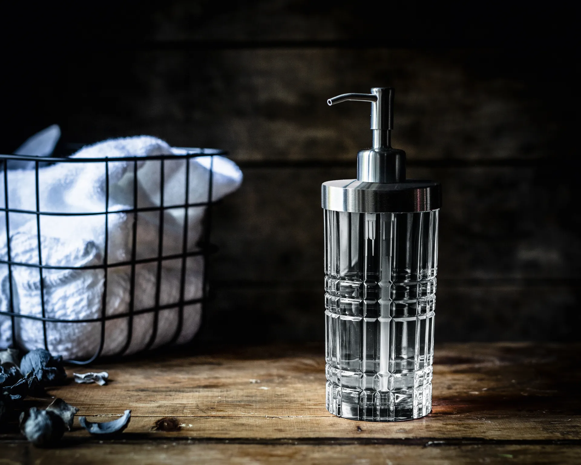 Distributeur de savon Square 21,5 cm, Transparent Nachtmann