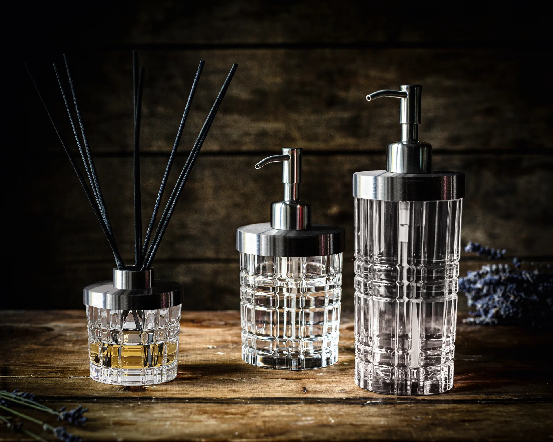 Distributeur de savon Square 21,5 cm, Transparent Nachtmann