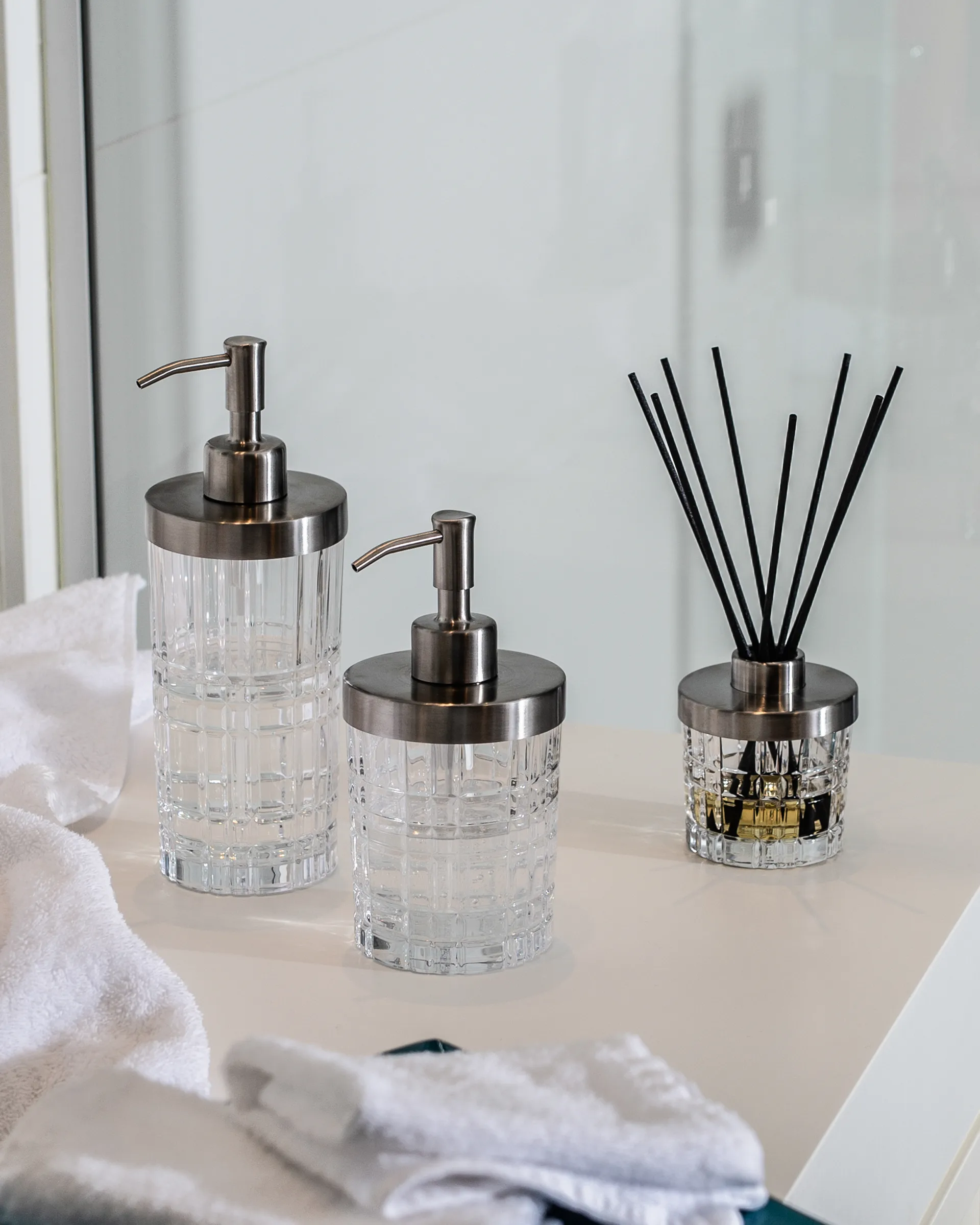 Distributeur de savon Square 21,5 cm, Transparent Nachtmann