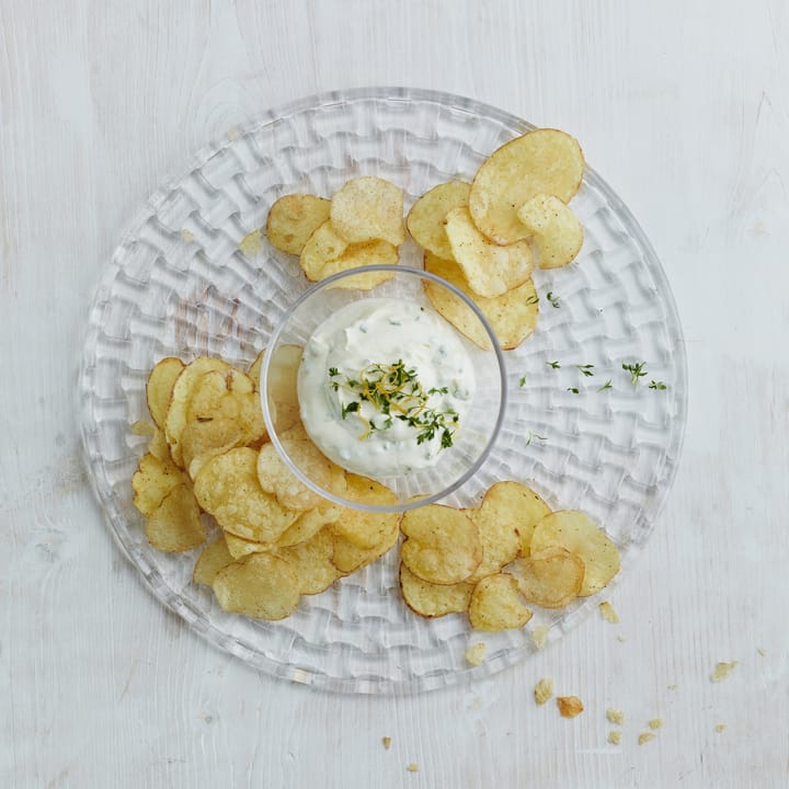 Plat à gâteau/chip and dip Bossa Nova, Transparent Nachtmann