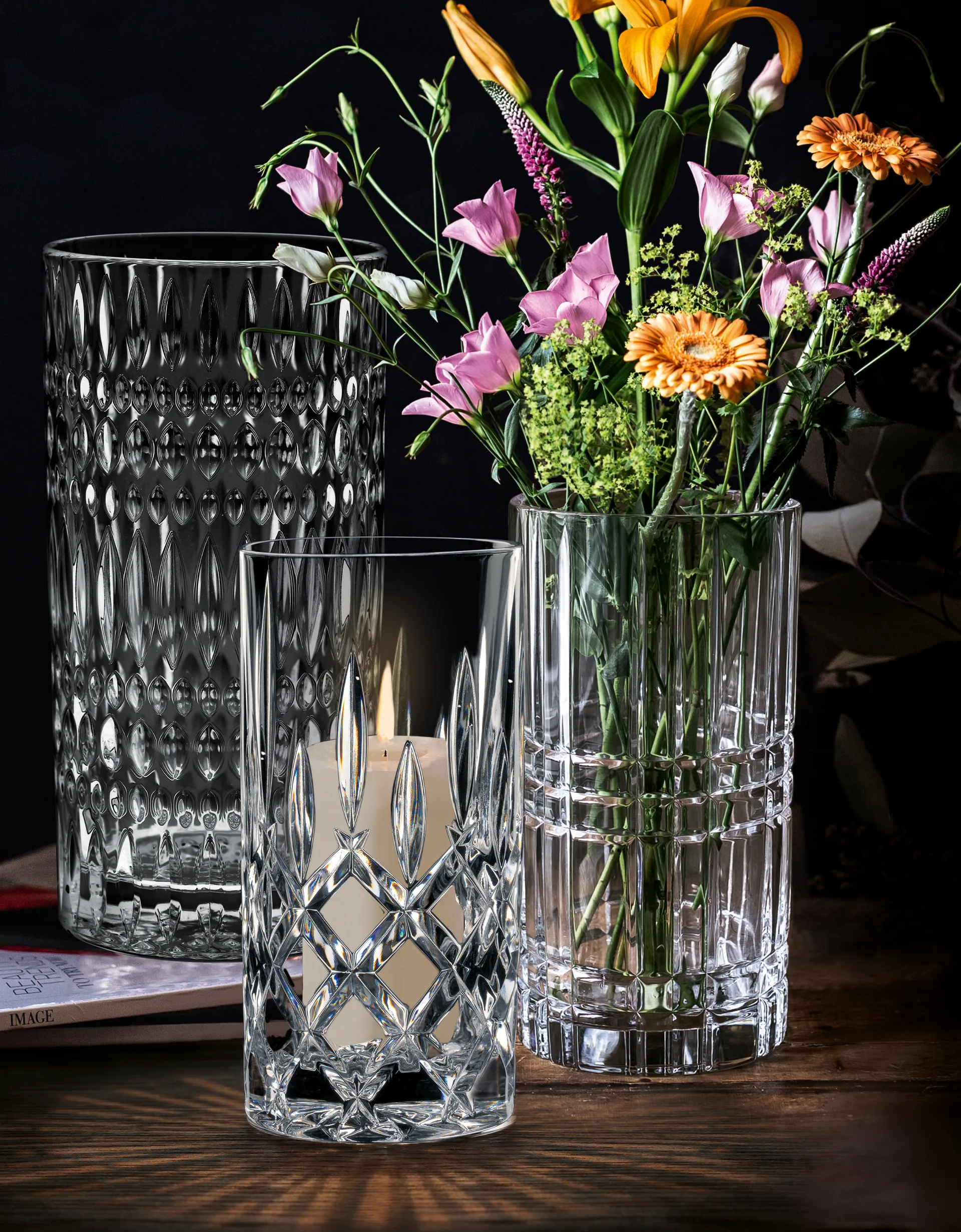 Vase Noblesse, Verre en cristal, 23 cm Nachtmann