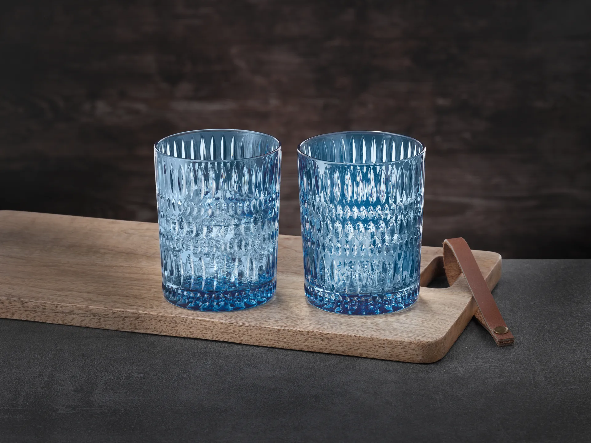 Verre Tumbler Ethno 30,4 cl lot de 2, Vintage blue Nachtmann