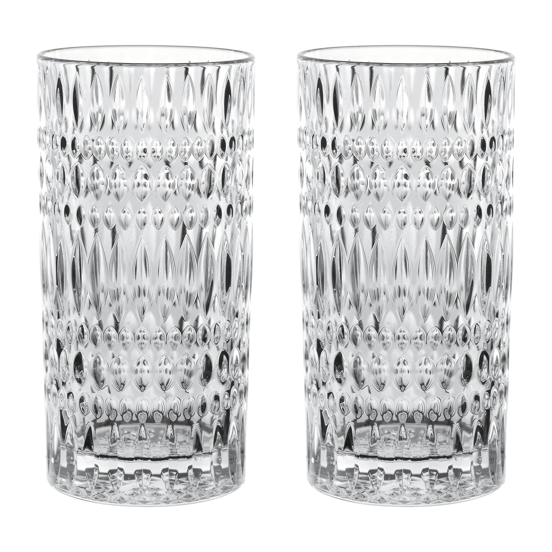 Verres Ethno Barista Latte 43,4 cl lot de 2, Clear Nachtmann