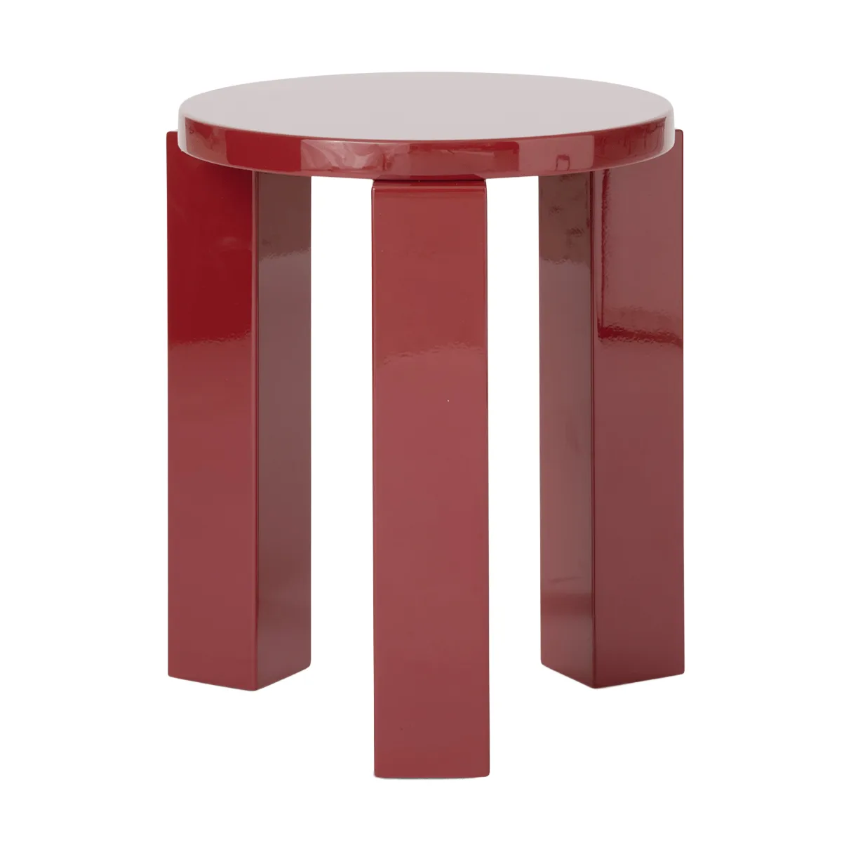 Atlas tabouret rond, Burgundy, Ø36x44 cm New Works