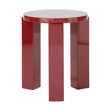 Atlas tabouret rond - Burgundy, Ø36x44 cm - New Works