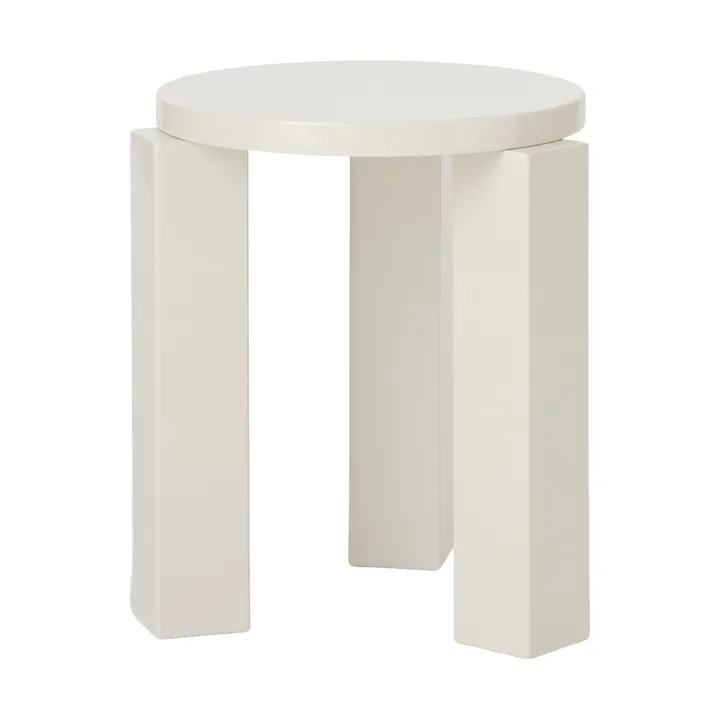 Atlas tabouret rond - Crème, Ø36x44 cm - New Works