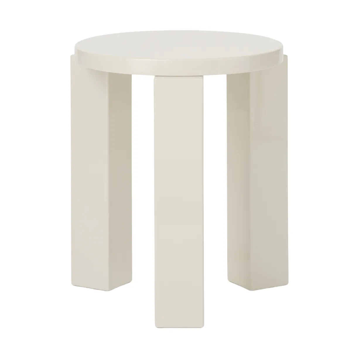 Atlas tabouret rond, Crème, Ø36x44 cm New Works