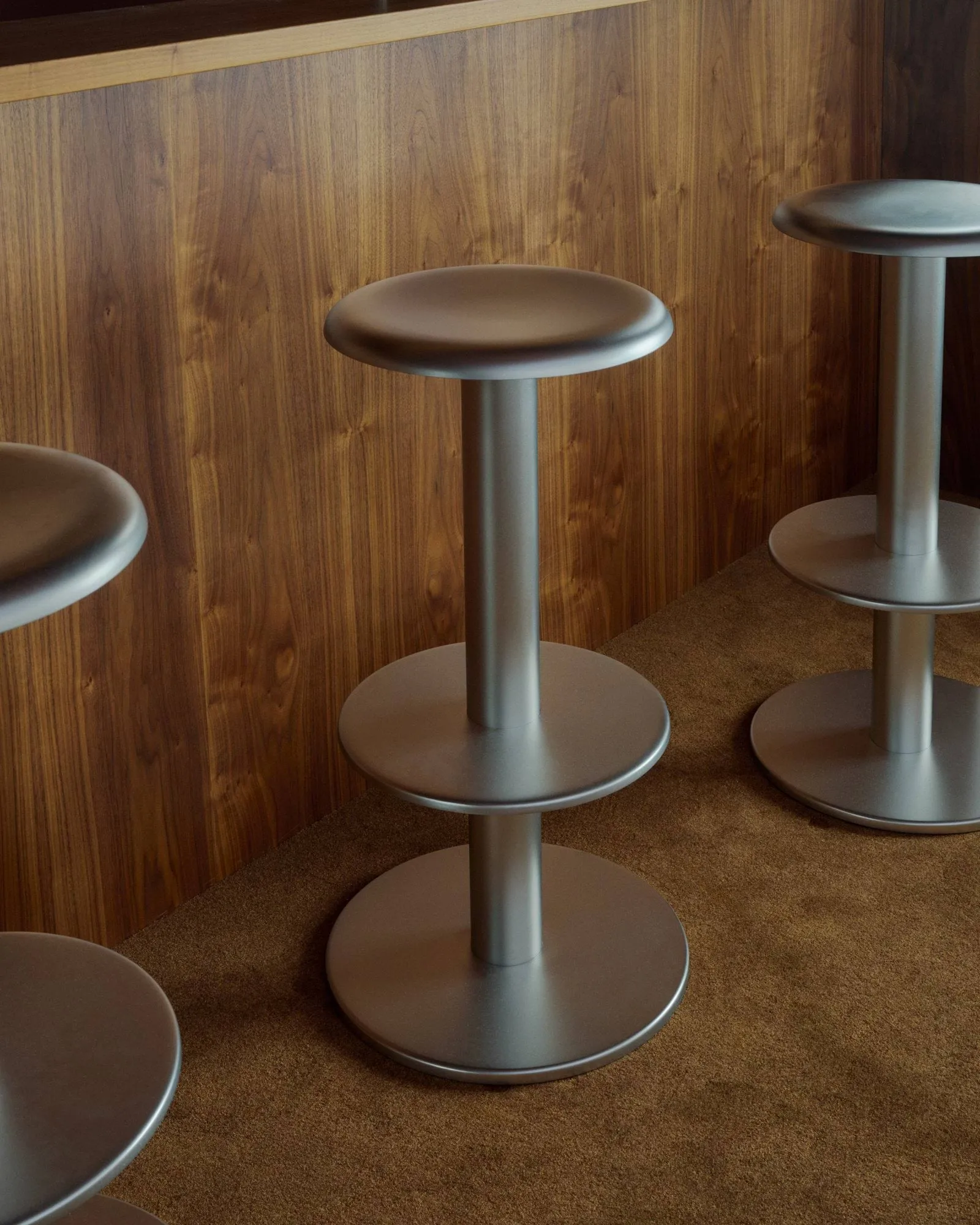Coupe tabouret de bar, Acier inoxydable, 76 cm New Works