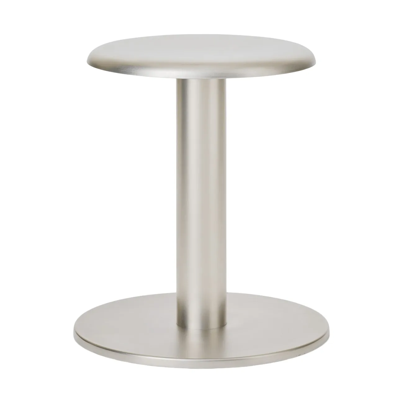 New Works Coupe tabouret rond Acier inoxydable, Ø40x46 cm
