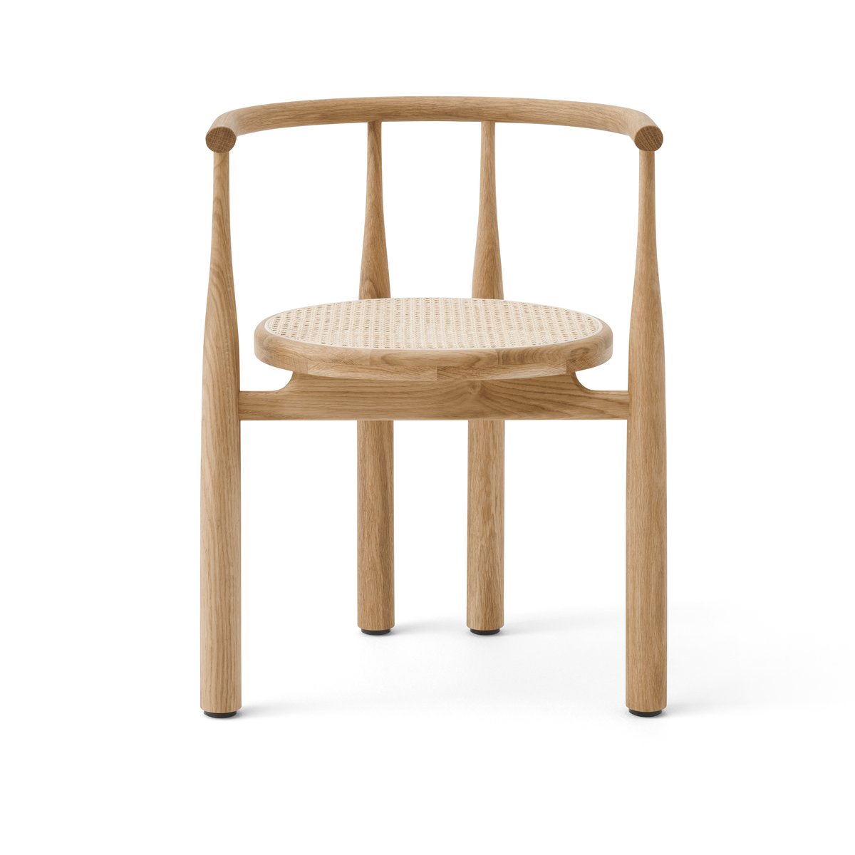 New Works Fauteuil Bukowski Chêne huilé - rotin | Design Scandinave | Chaises | Marron