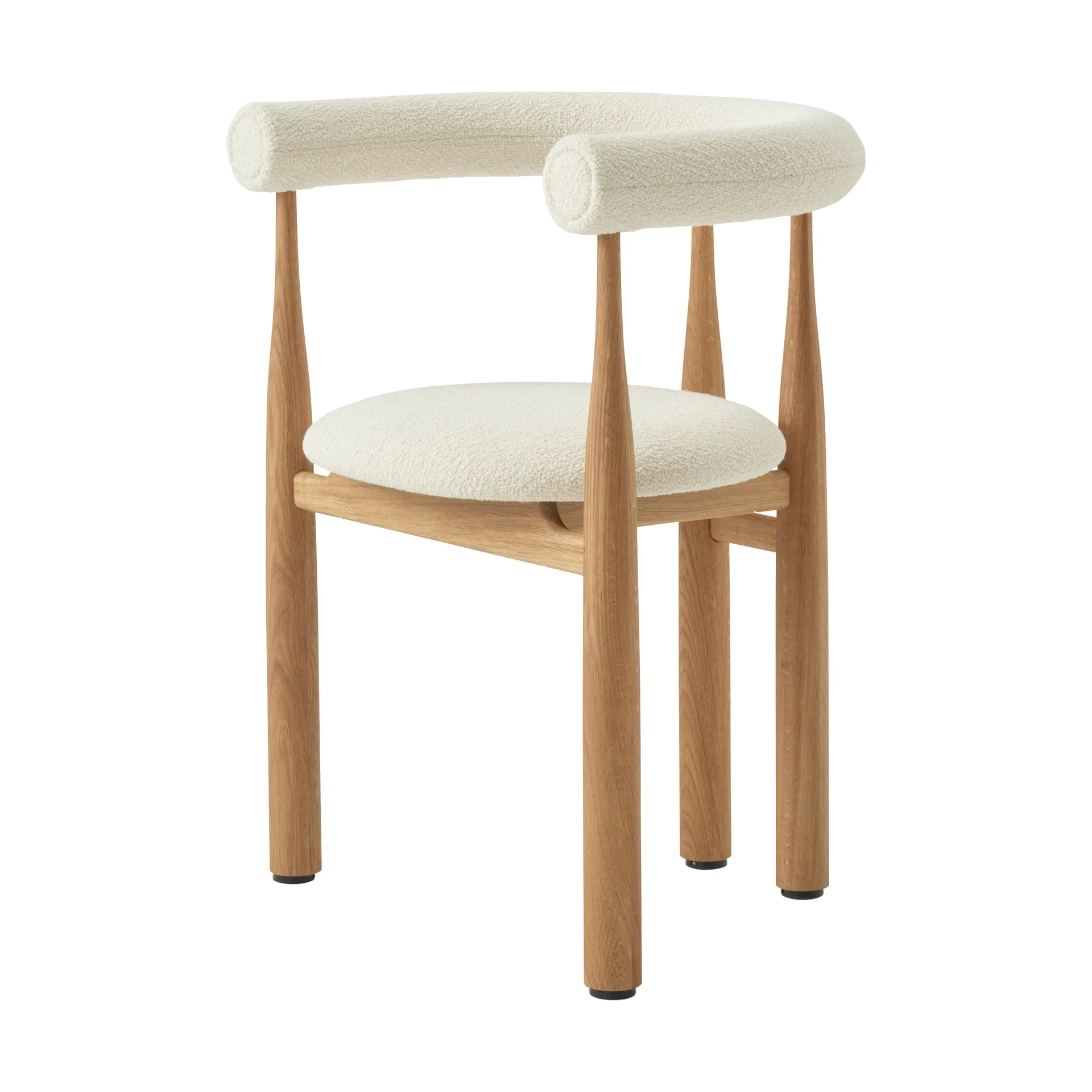 Fauteuil Bukowski tapissé, Oak, Barnum Lana New Works