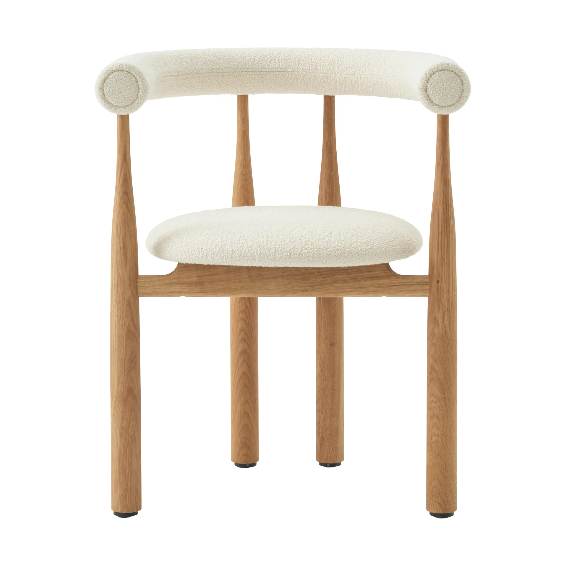 Fauteuil Bukowski tapissé, Oak, Barnum Lana New Works