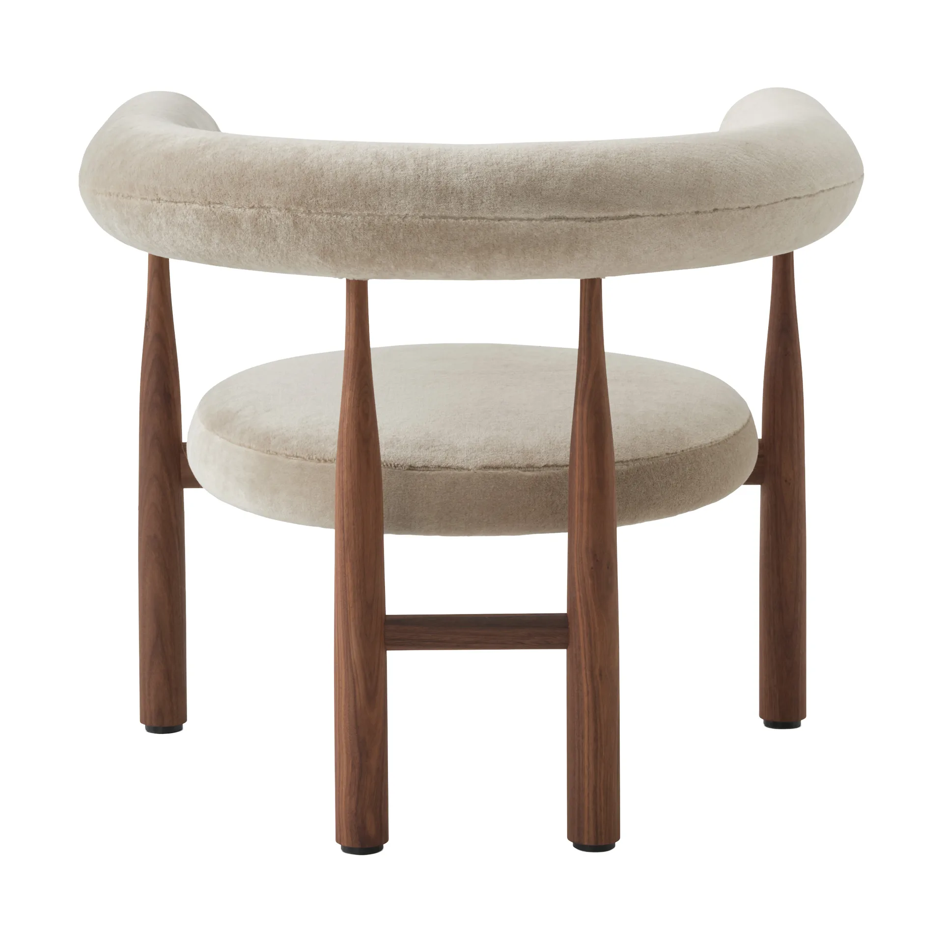 Fauteuil lounge Bukowski, Walnut, Rest 22 New Works