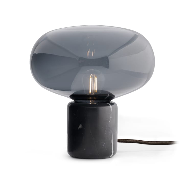 Lampe de table Karl-Johan - Black marquina-smoked glass - New Works