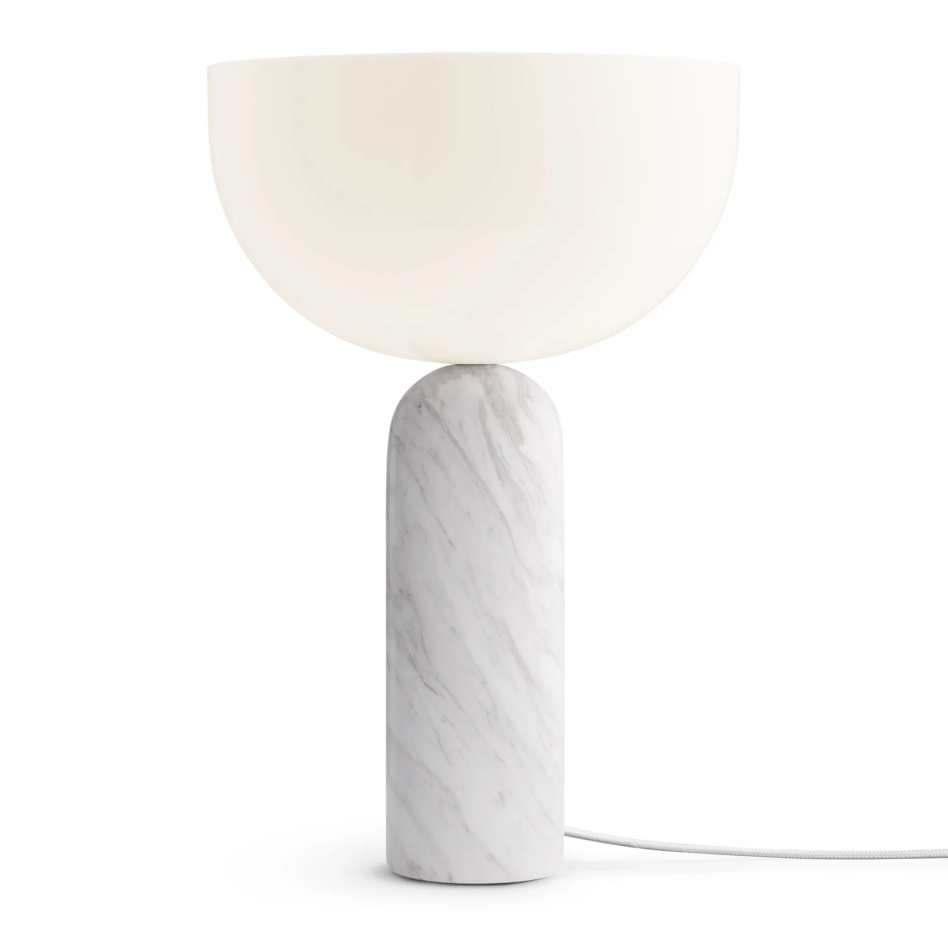 Lampe de table Kizu large, White marble New Works