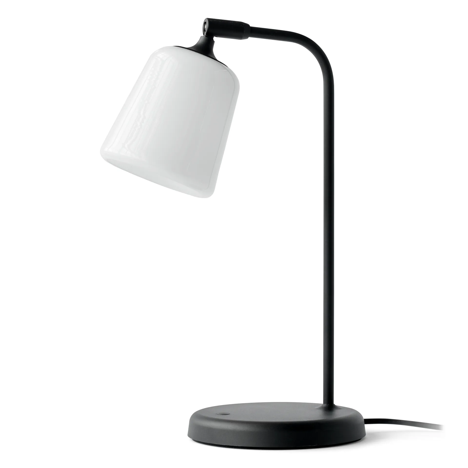 Lampe de table Material, White opal glass New Works