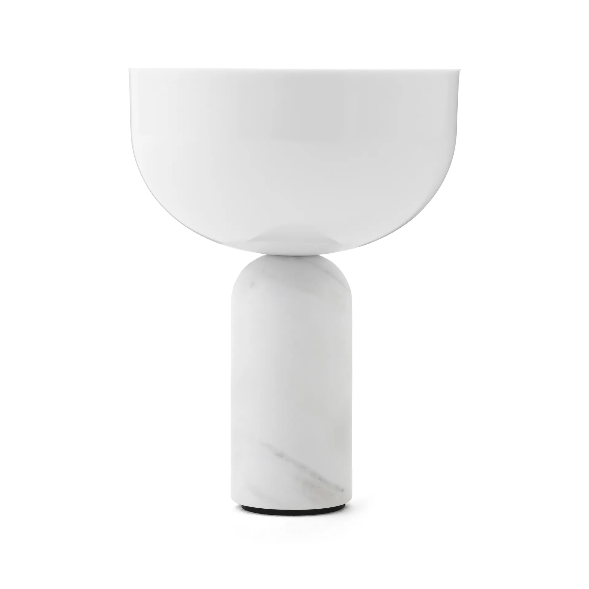 Lampe de table portable Kizu, White marble New Works