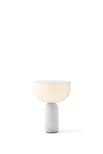 Lampe de table portable Kizu - White marble - New Works