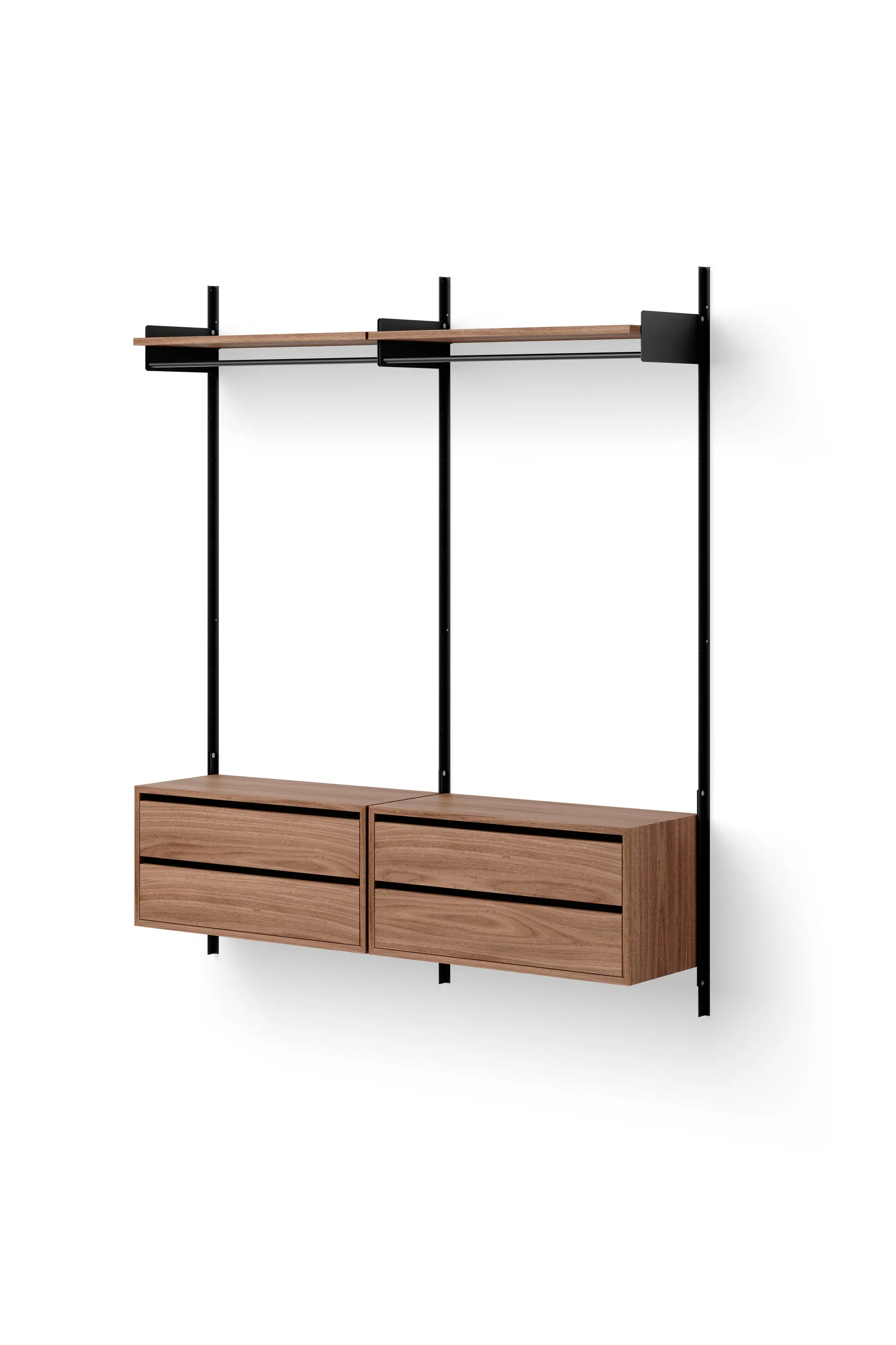 Section de tiroirs New Works 79x35 cm, Noyer New Works