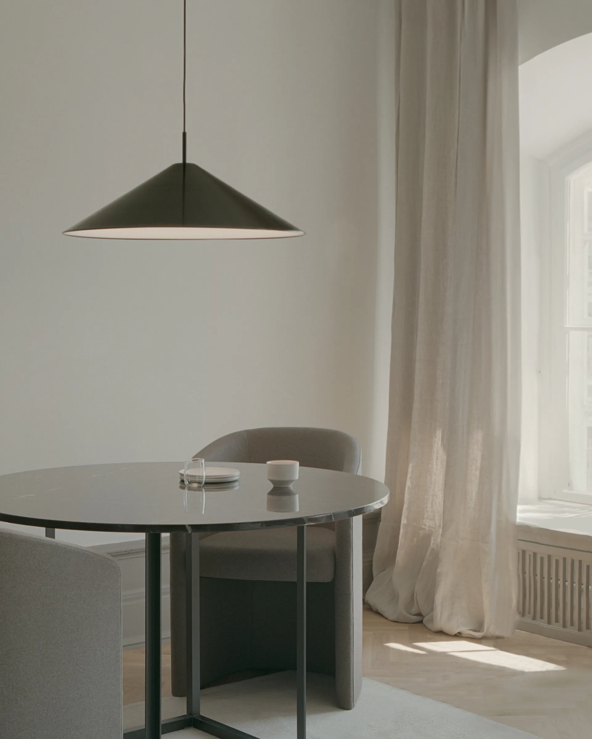 Suspension Brolly Ø70 cm, Anodized aluminium New Works