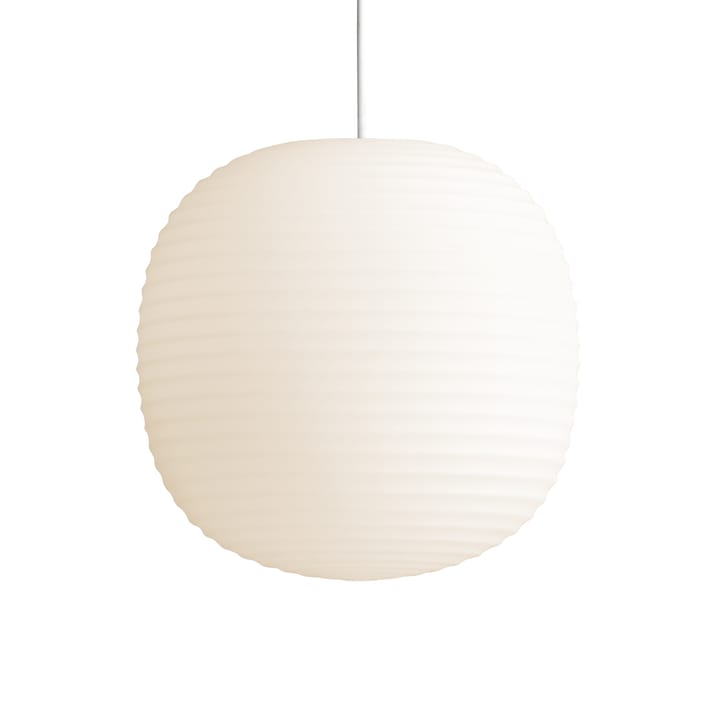 Suspension Lantern moyen - Frosted white opal glass - New Works