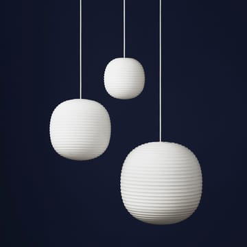 Suspension Lantern small - Frosted white opal glass - New Works